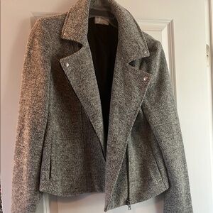 Women's Gray Wool-Blend Jacket - Loft